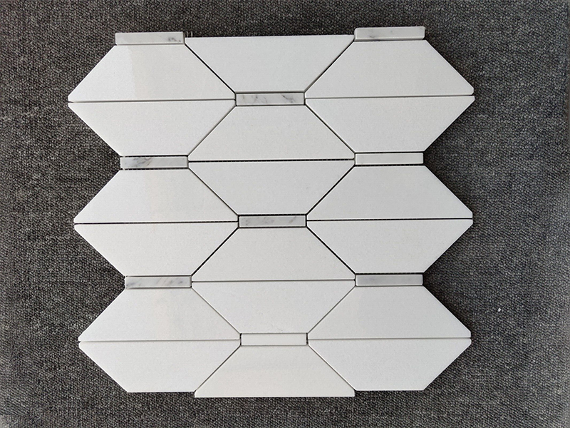 trapezoid marble mosaic