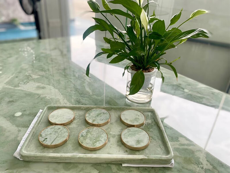 Chinese Green Marble Table Tops