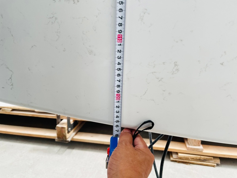 Carrara White Engineered Quartz Table Tops customized