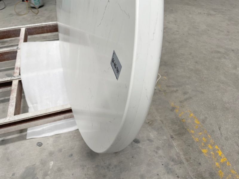 Carrara White Engineered Quartz Table Tops customized