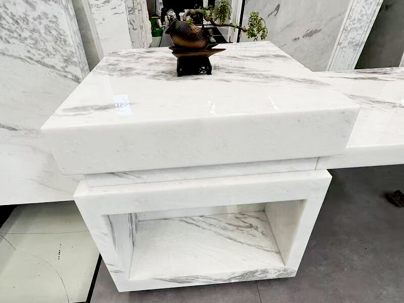 Fendi White Marble Cabinet