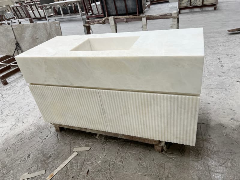 Brazil White Crystal Customized Cabinet