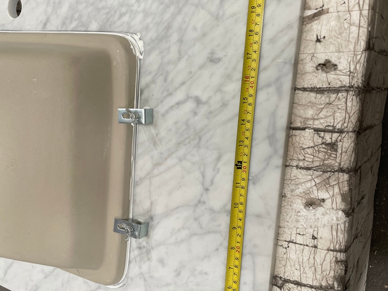 White Marble Top with Undermount Sink