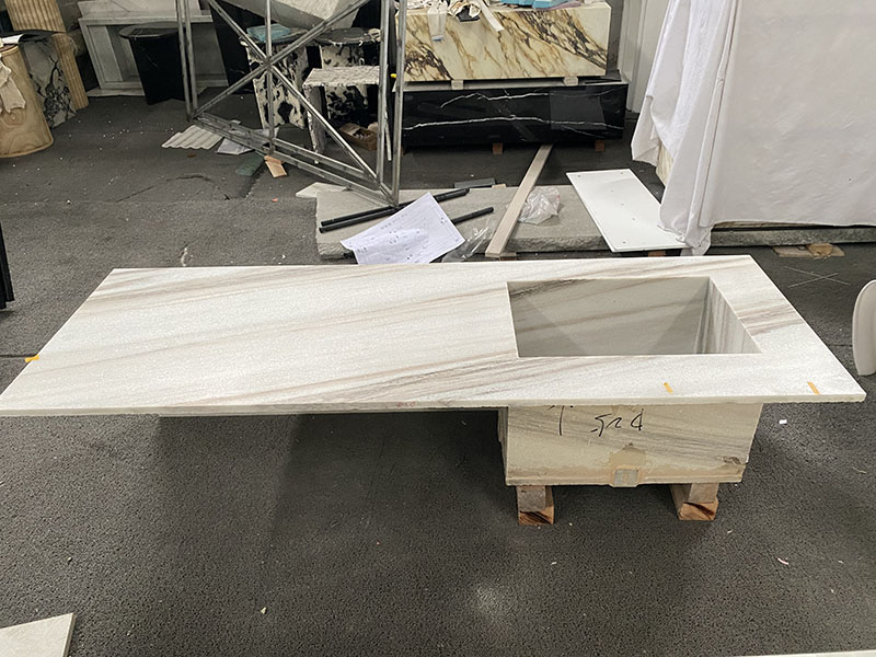 Palissandro White Marble Vanity Sink