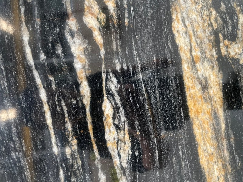 Polished Black Taurus Granite Slabs
