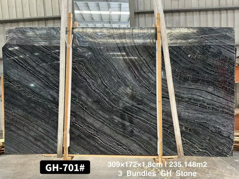 Black marble top table