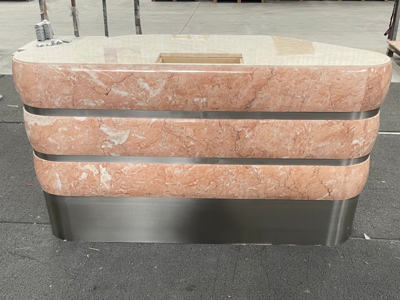 Rosa Tea and Golden Sunset Customized Counter