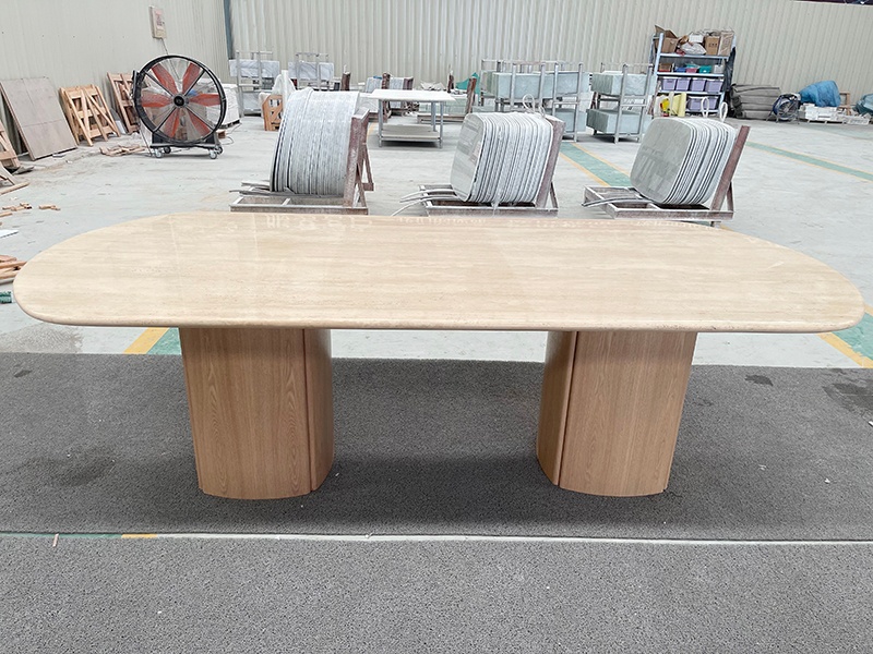 Travertine Dining table