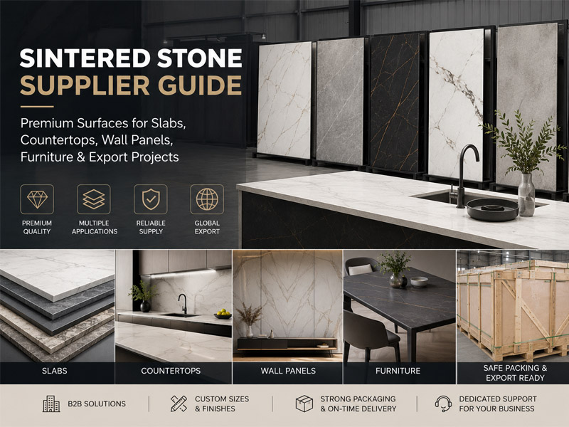 Sintered stone supplier guide for slabs countertops wall panels furniture and export projects Sintered stone supplier guide for slabs countertops wall panels and export projects