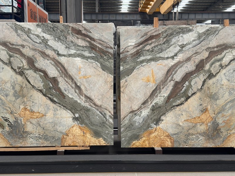 Bookmatched Siena White Quartzite Bookmatched Siena White Quartzite
