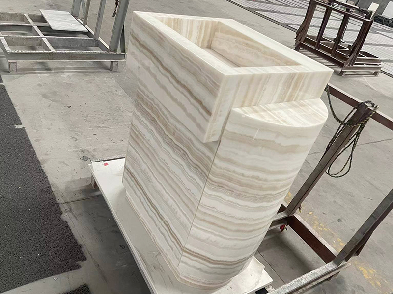 Ivory Onyx Integrated Vanity