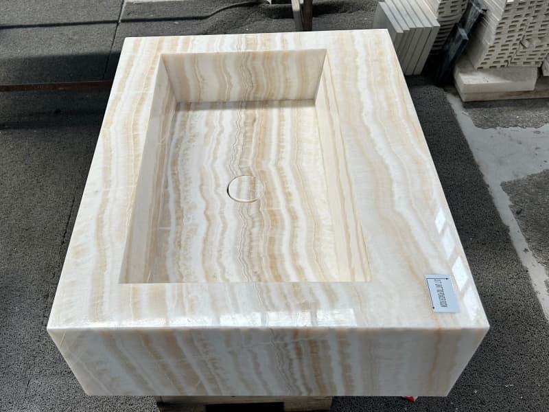 Ivory Onyx Integrated Vanity
