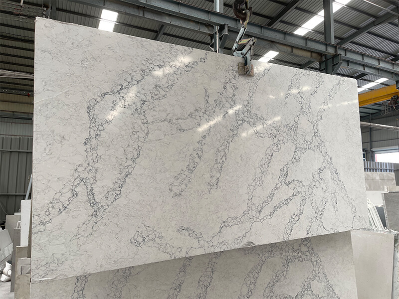 Alternative Whitendale Honed Full Body Quartz Slab Alternative Whitendale Honed Full Body Quartz Slab