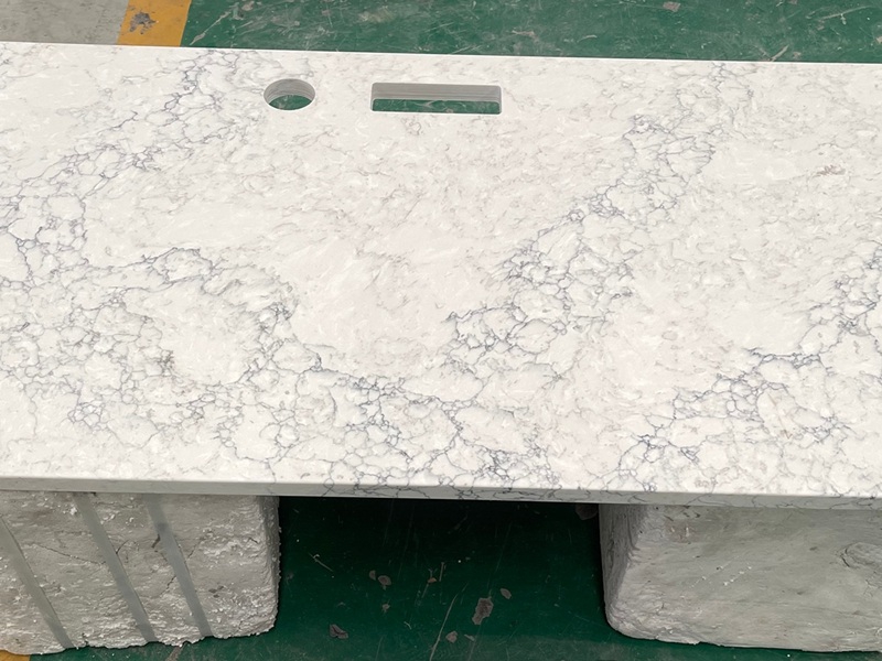 Custom Cut Quartz Slab Countertop Project
