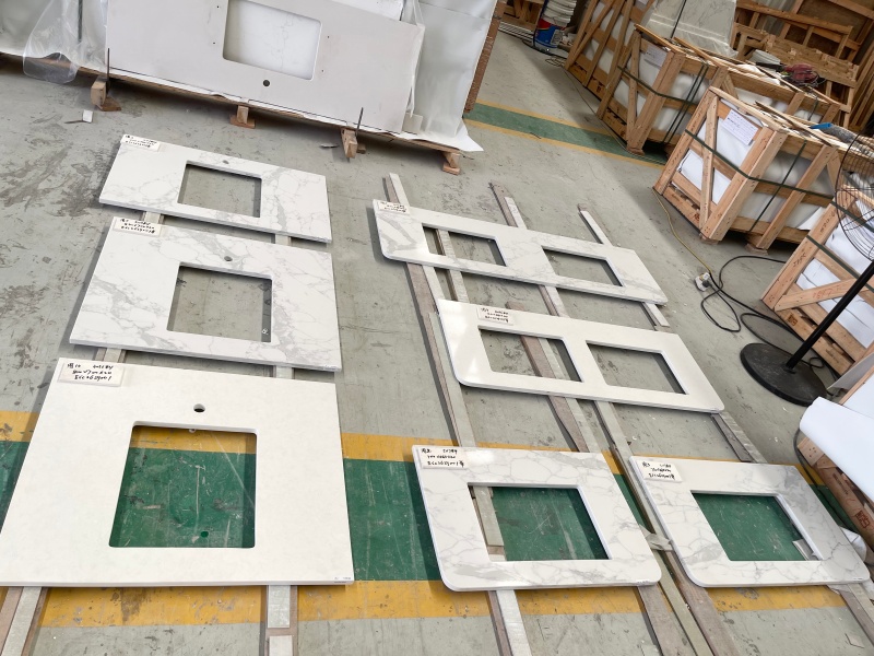Statuario Verona quartz countertops