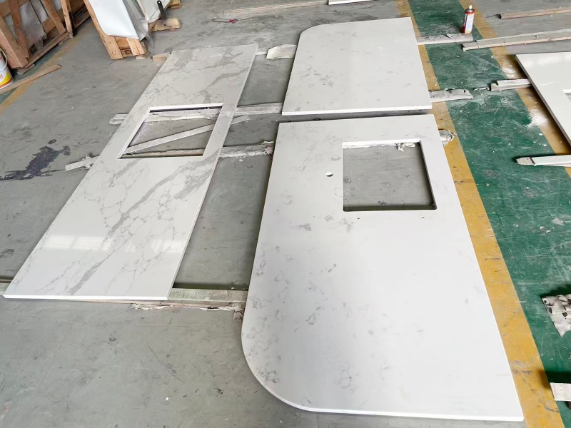 Statuario Verona quartz countertops