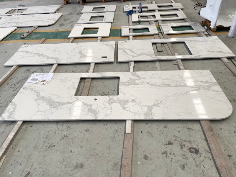 Statuario Verona quartz countertops
