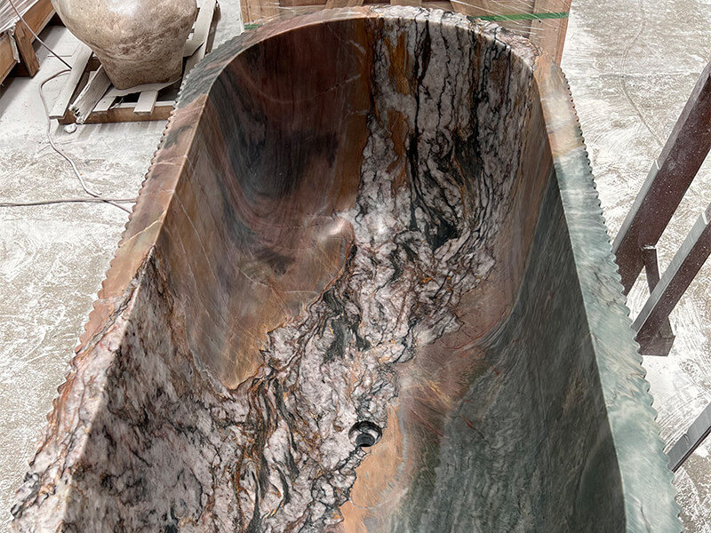 Persa Green Quartzite Freestanding Bathtub
