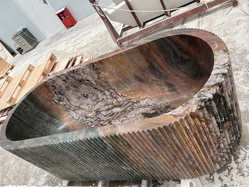 Persa Green Quartzite Freestanding Bathtub