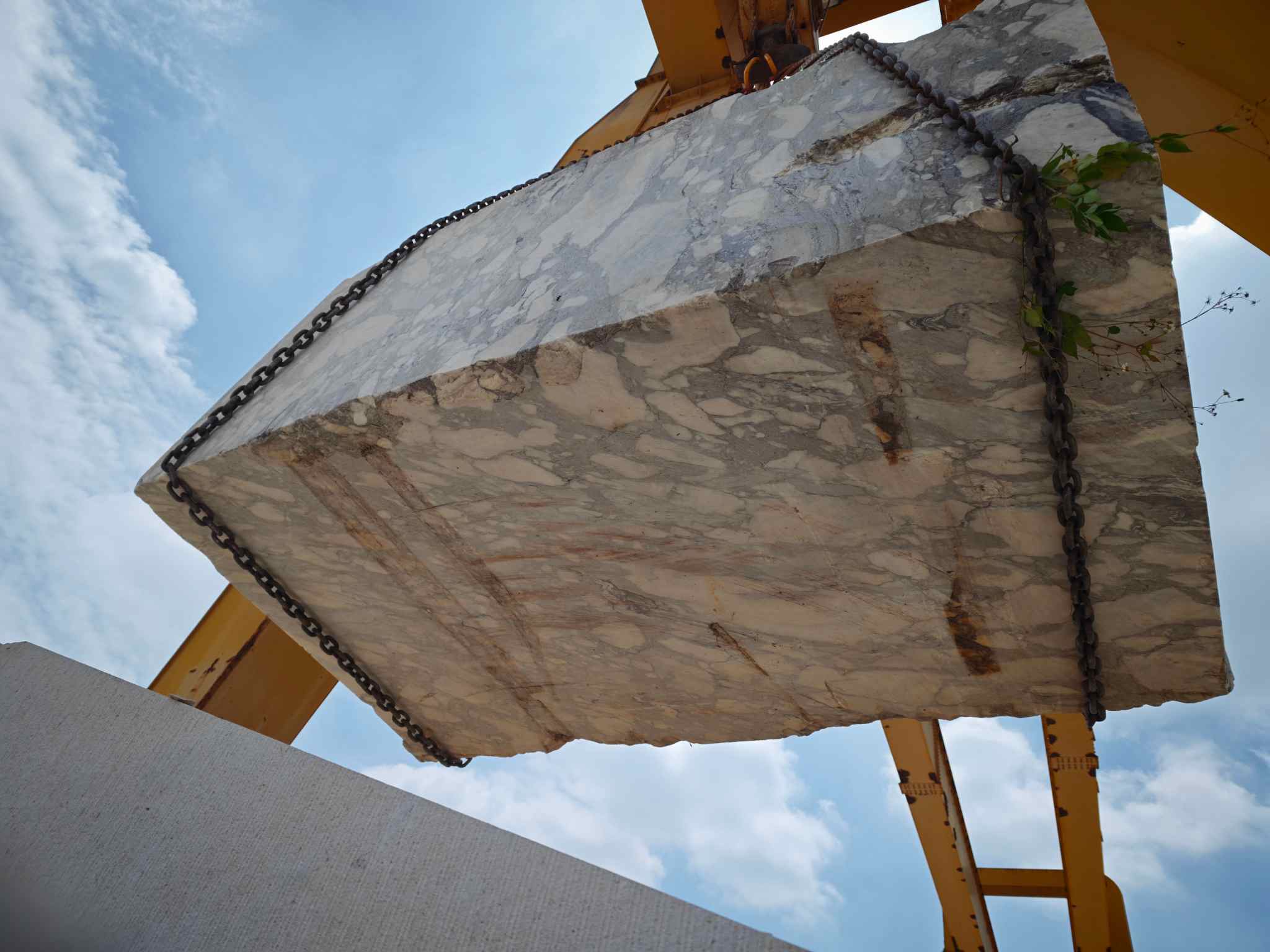 Calacatta Viola marble block stock for project production