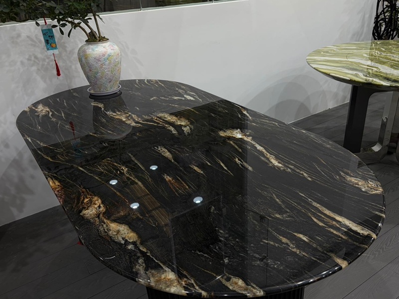 Prada Gold Quartzite Table