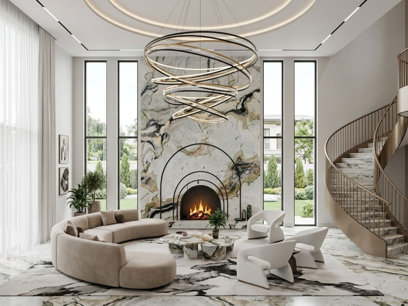 Calacatta Da Vinci Quartzite Application