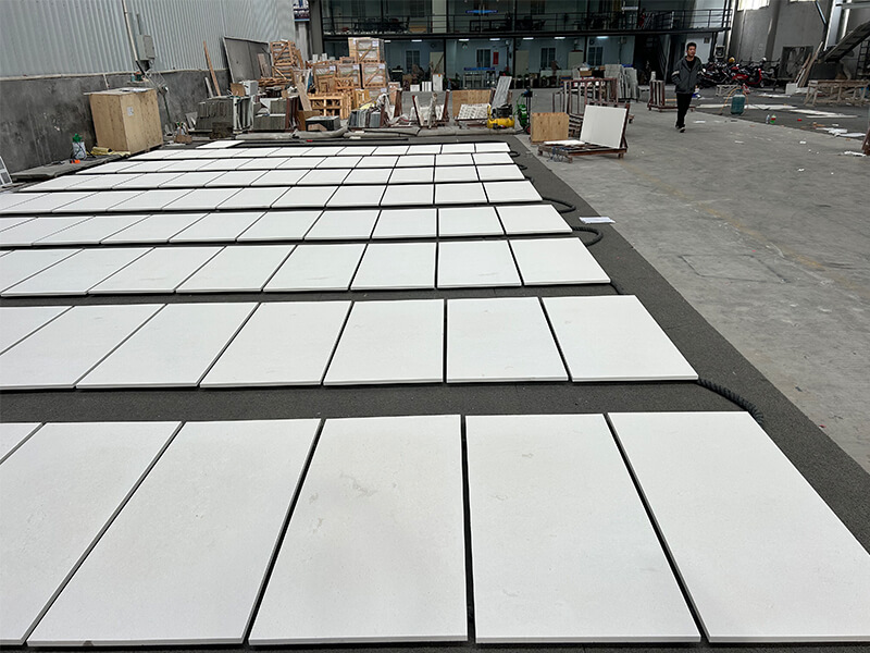 Cream Bello Limestone Sandblasted Tiles