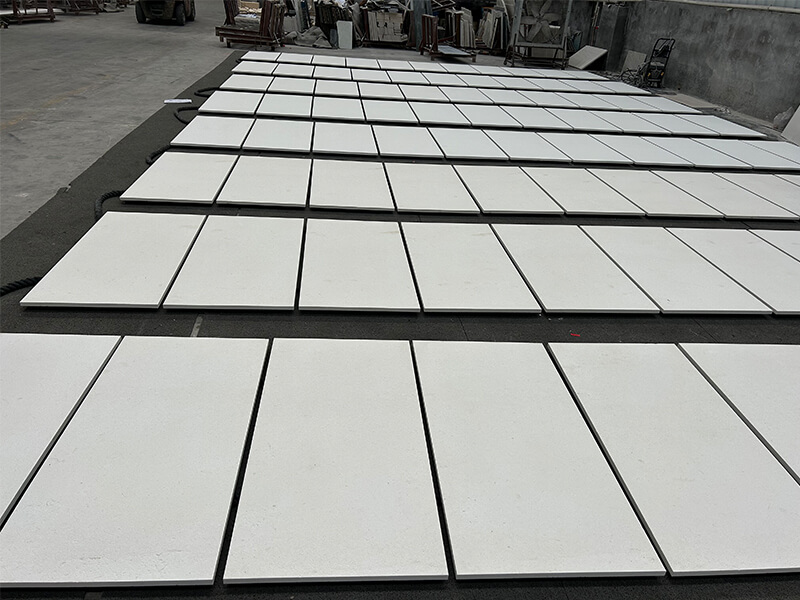 Cream Bello Limestone Sandblasted Tiles