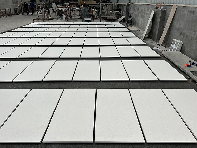Cream Bello Limestone Sandblasted Tiles