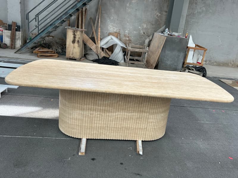 Travertine Dining Table Travertine Dining Table