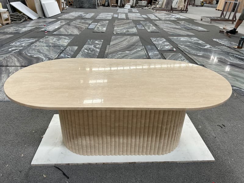 Travertine Dining Table Travertine Dining Table