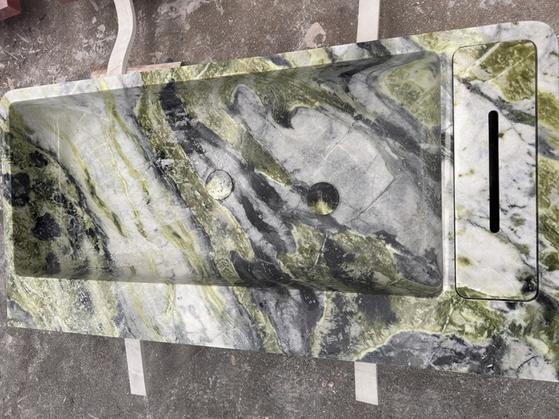 Green Marble Bathroom Sink