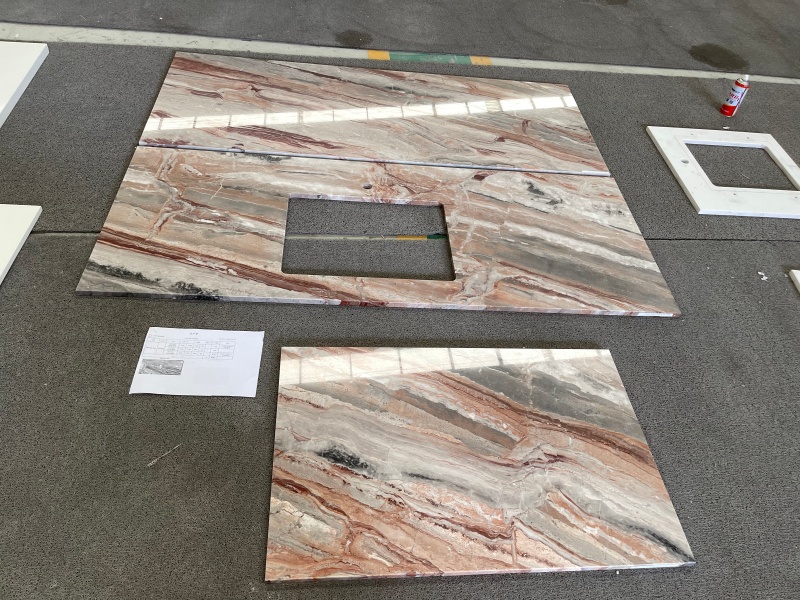Arabescato Orobico Rosso countertop