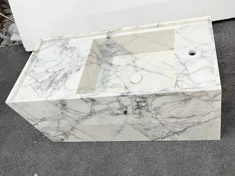 Lilac White Marble Bathroom Vanity
