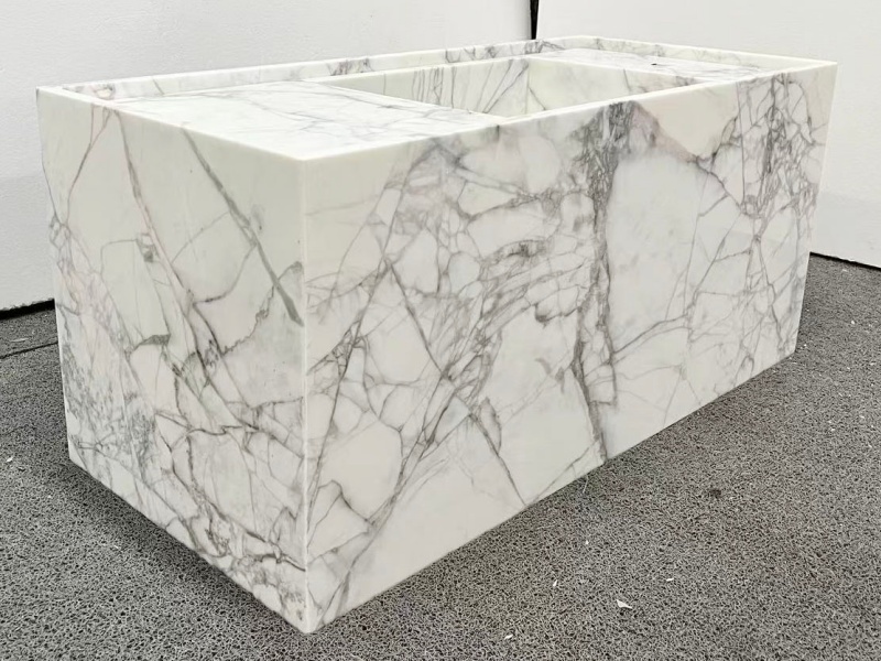 Lilac White Marble Bathroom Vanity