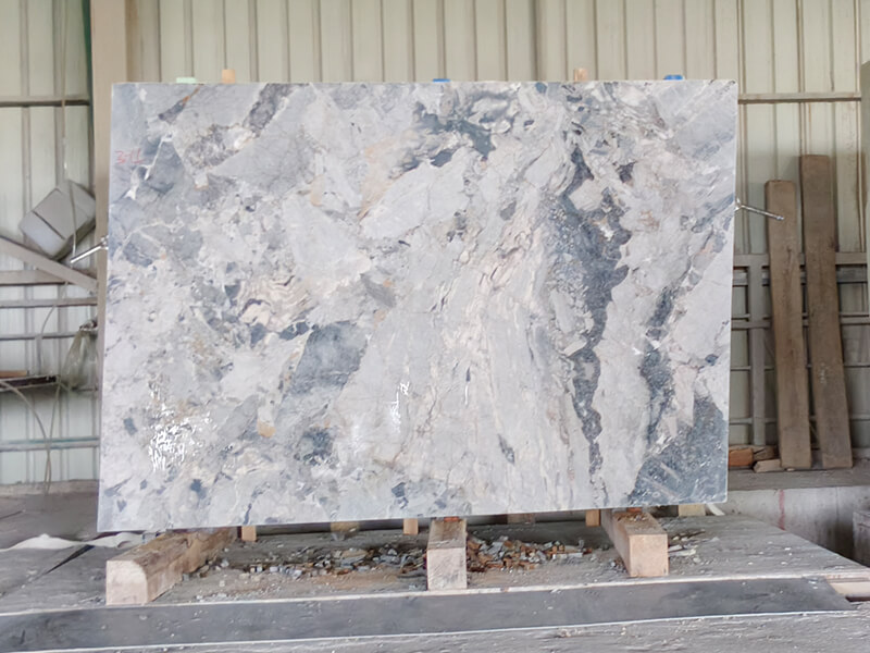 Panda Grey Marble Slabs