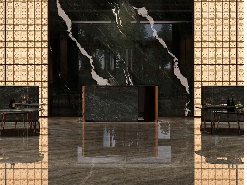 Emerald Summit Quartzite Reception Desk