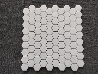 Pure White Marble Mosaic Hexagon