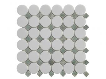 Thassos White marble mosaic