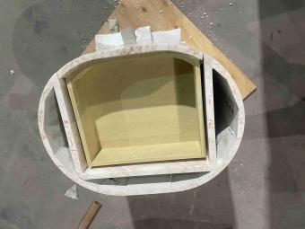 Warm Marble Nightstand for Luxury Bedroom Furniture