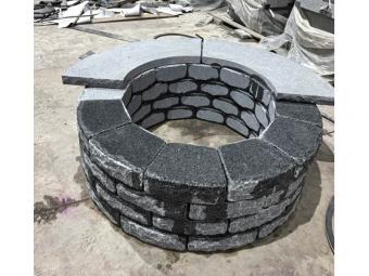 Cambodia G654 granite fire pit outdoor stone