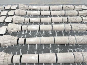 Aran White Marble Columns