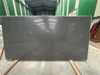 Dark Grey Calacatta Vein Quartz