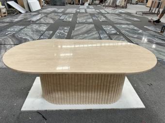 Customized Travertine Dining Table
