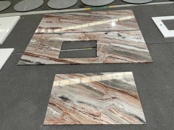 Arabescato Orobico Rosso Marble Countertop